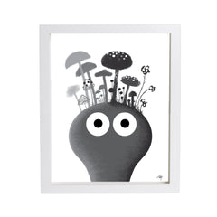 Mushroom Head Print