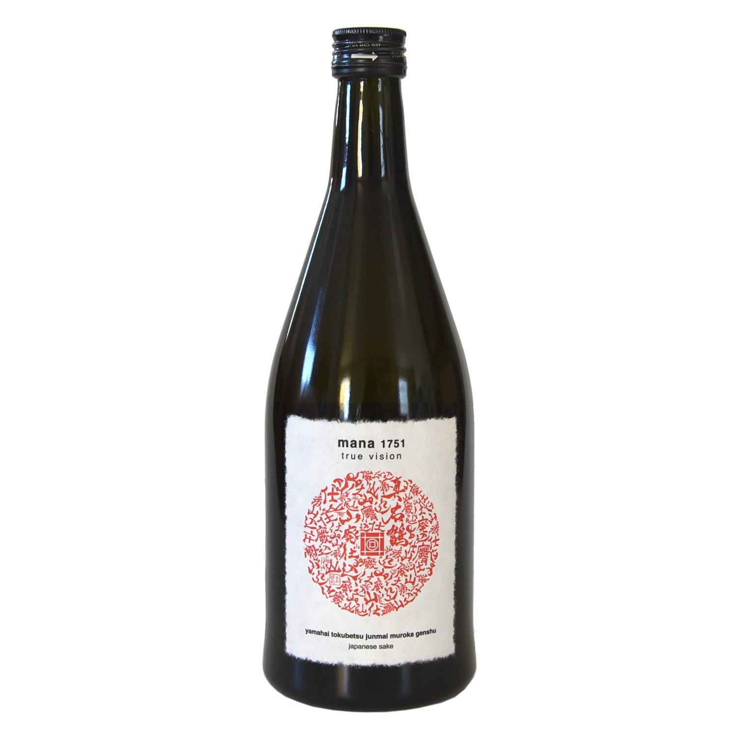 Mana 1751 True Vision Yamahai Tokubetsu Muroka Genshu Junmai Sake