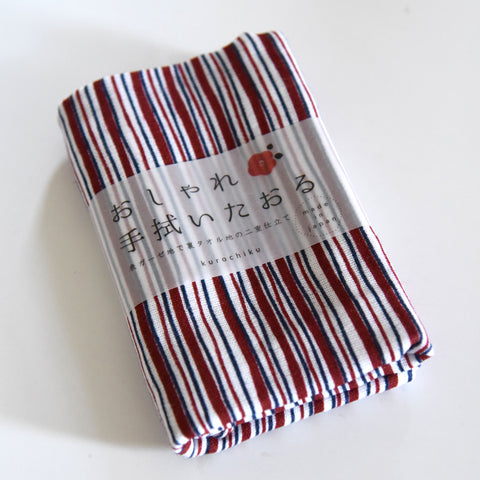 Red Stripes Terry Tenugui