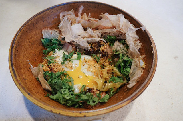 You Need This in Your Life Bacon and Egg Mazemen from YUJI Ramen  