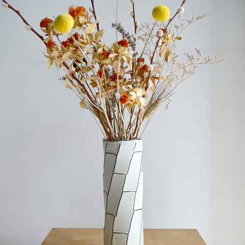 Abstract Cream Vase