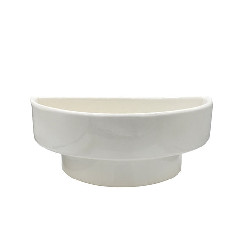 Half Moon White Vase