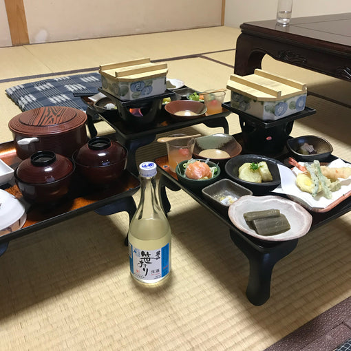 Enjoying Sasaori in a Hokkaido onsen in 2019