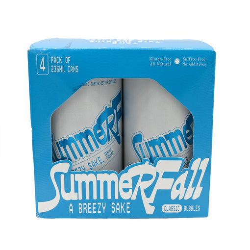 SummerFall Sparkling Sake Can - 8oz (4 Pack)