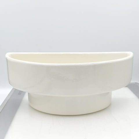 Half Moon White Vase