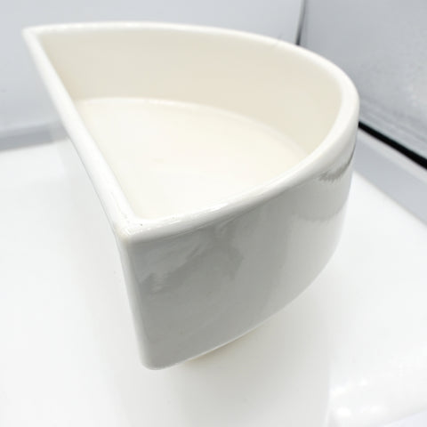 Half Moon White Vase