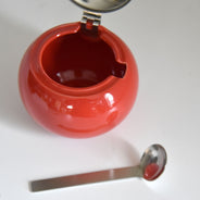 Tomato Condiment Pot w. Spoon