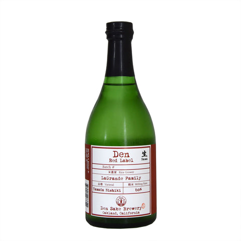 Den Red Label Yamada Nishiki Junmai Ginjo Nama Sake (BTL 500ml)