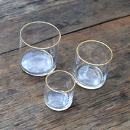 7 oz Medium Gold Circle Glass (6-Pack)