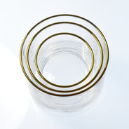 7 oz Medium Gold Circle Glass (6-Pack)