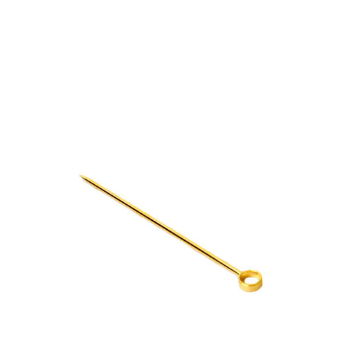 Gold Circle Cocktail Pins (Pack of 6)