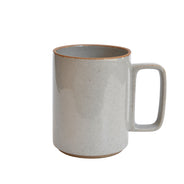 Large Gloss Gray Hasami Porcelain Mug 15 oz