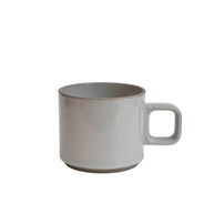Small Gloss Gray Hasami Porcelain Mug 11 oz