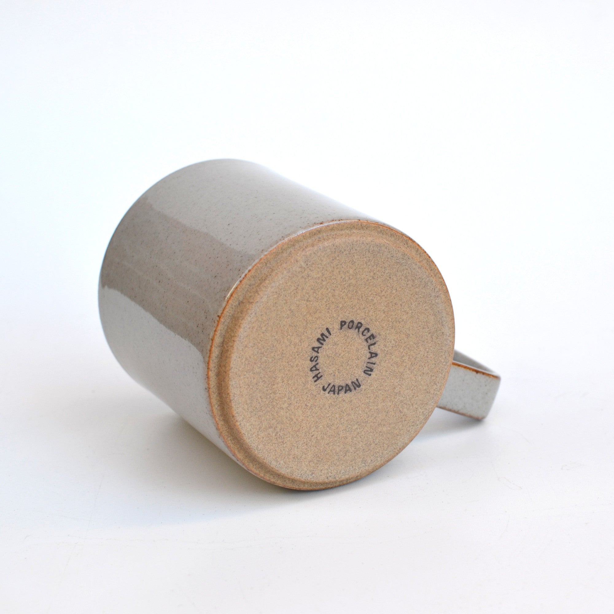 Hasami Porcelain Mug in Gloss Gray - Thumbnail 4