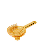 Japanese Gold-Plated Long Hawthorne Strainer for Cocktails