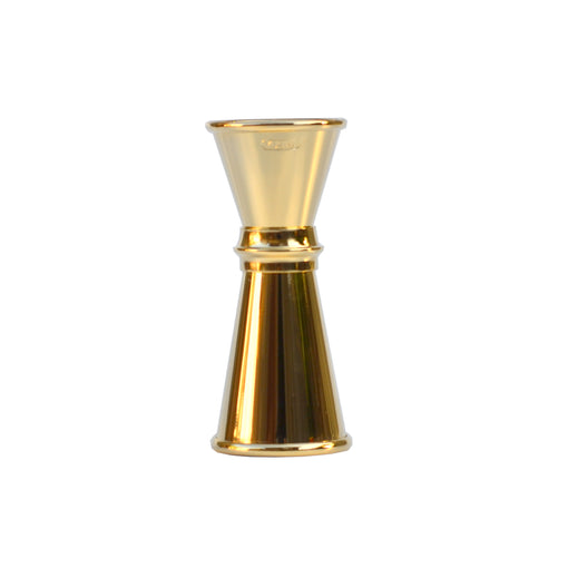 Japanese 24K Gold 0.75/0.5 oz Jigger with Lines
