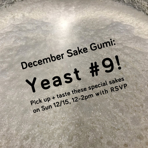 Sake Gumi Social: Yeast #9!
